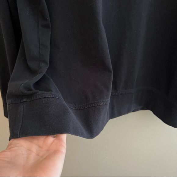 Micheal Kors Women’s Casual Black long Tshirt Hoodie Reflective SZ Medium - Picture 6 of 8